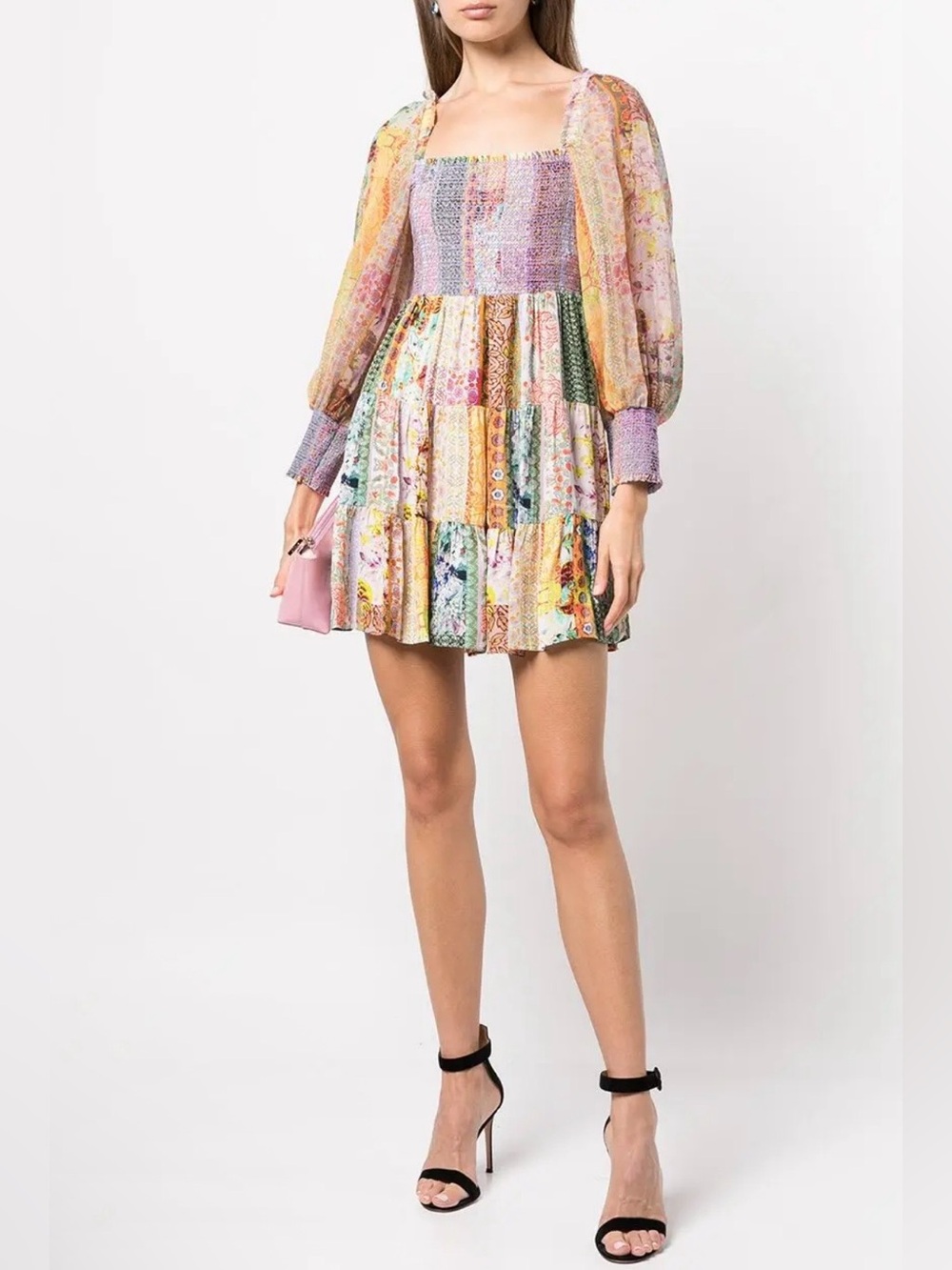 Alice + Olivia Rowen Tiered Mini Dress